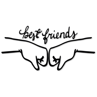 Motiv Hände beste Freunde, beste Freunde Grüße Fäuste