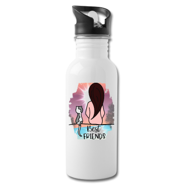 Beste Freunde Geschenke Trinkflasche - Beste Freunde - meine Katze und ich