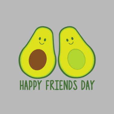 Motiv Beste Freunde Avocado