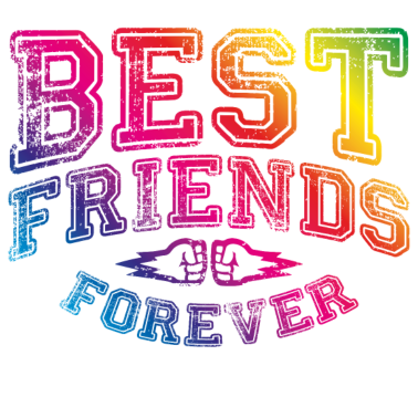 Motiv beste freunde bunt