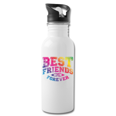 Beste Freunde Geschenke Trinkflasche - beste freunde bunt