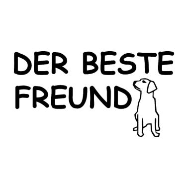 Motiv der beste freund hund