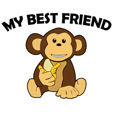 Motiv Mein bester Freund der Affe