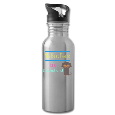 Beste Freunde Geschenke Trinkflasche - Mein bester Freund ist ein Dackel