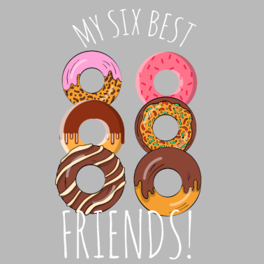 Motiv Donuts sind meine besten Freunde