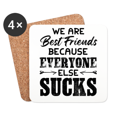 Beste Freunde Geschenke Untersetzer - wir sind beste freunde