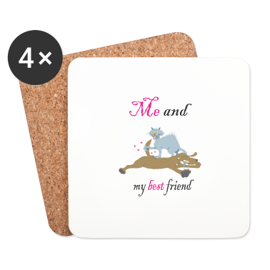 Beste Freunde Geschenke Untersetzer - Ich und mein bester Freund