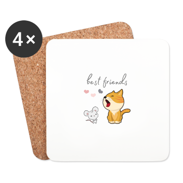 Beste Freunde Geschenke Untersetzer - beste Freunde