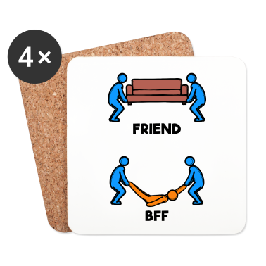 Beste Freunde Geschenke Untersetzer - Lustig Beste Freunde