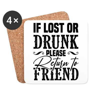 Beste Freunde Geschenke Untersetzer - betrunken bester freund