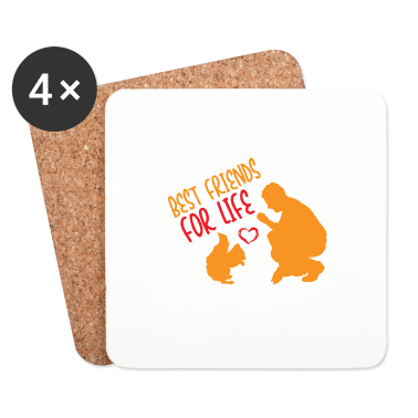 Beste Freunde Geschenke Untersetzer - Eichhörnchen beste Freunde