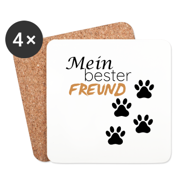 Beste Freunde Geschenke Untersetzer - Mein bester Freund - der Hund