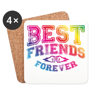 Beste Freunde Geschenke Untersetzer - beste freunde bunt