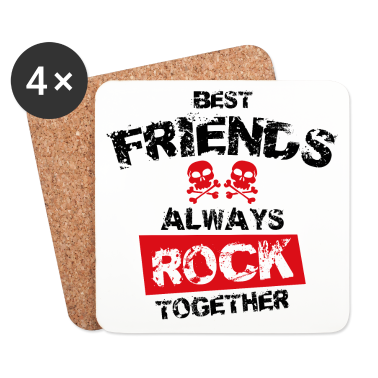 Beste Freunde Geschenke Untersetzer - beste freunde rock