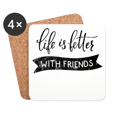 Beste Freunde Geschenke Untersetzer - Beste Freunde Leben
