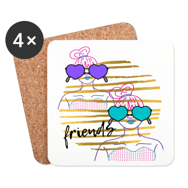 Beste Freunde Geschenke Untersetzer - Beste Freunde.
