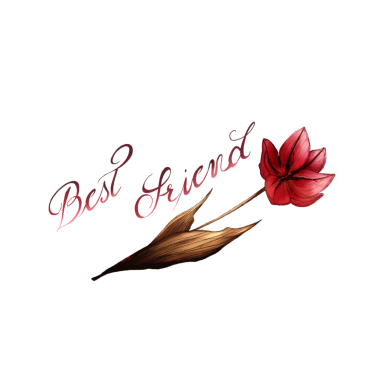 Motiv Beste Freunde Blume