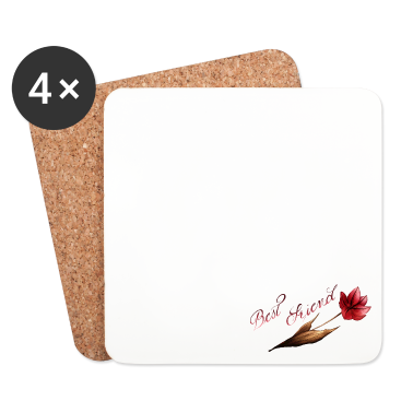 Beste Freunde Geschenke Untersetzer - Beste Freunde Blume