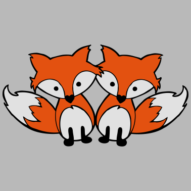 Motiv Beste Freunde Fuchs