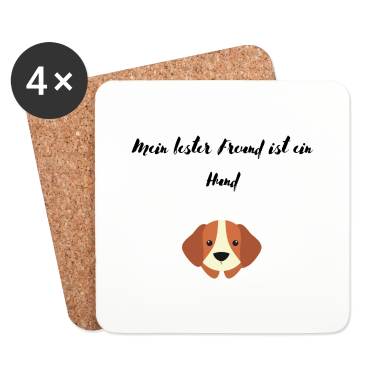 Beste Freunde Geschenke Untersetzer - Mein bester freund ist ein Hund