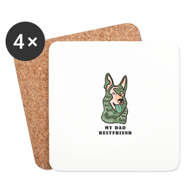 Beste Freunde Geschenke Untersetzer - Hund der beste Freund