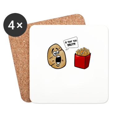 Beste Freunde Geschenke Untersetzer - Best Friends, Beste Freunde, Pommes