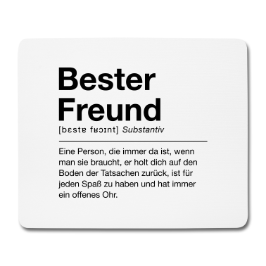 Beste Freunde Geschenke Mousepad - Bester Freund