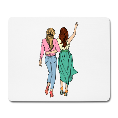 Beste Freunde Geschenke Mousepad - Beste Freunde Freundin