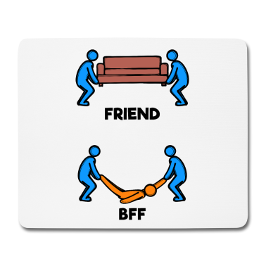 Beste Freunde Geschenke Mousepad - Lustig Beste Freunde