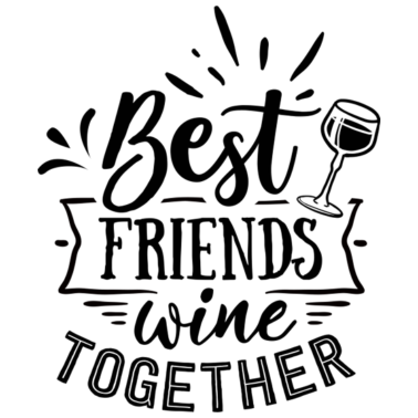 Motiv Beste Freunde Wein