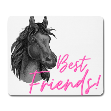 Beste Freunde Geschenke Mousepad - Pferd- mein bester Freund