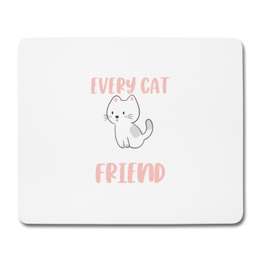 Beste Freunde Geschenke Mousepad - Katze bester Freund