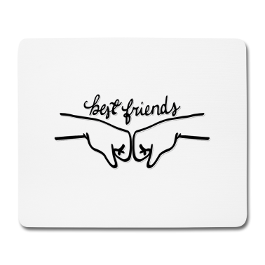 Beste Freunde Geschenke Mousepad - Hände beste Freunde, beste Freunde Grüße Fäuste