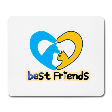 Beste Freunde Geschenke Mousepad - Best friends beste Freunde