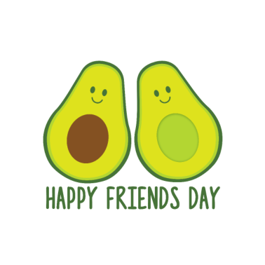 Motiv Beste Freunde Avocado