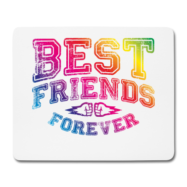 Beste Freunde Geschenke Mousepad - beste freunde bunt