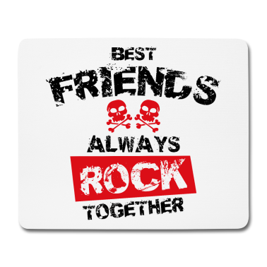 Beste Freunde Geschenke Mousepad - beste freunde rock