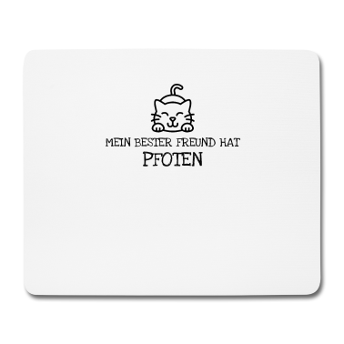 Beste Freunde Geschenke Mousepad - Mein Bester Freund Hat Pfoten