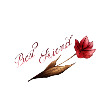 Motiv Beste Freunde Blume