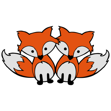 Motiv Beste Freunde Fuchs