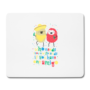 Beste Freunde Geschenke Mousepad - Amigos - beste Freunde