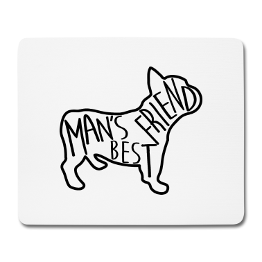 Beste Freunde Geschenke Mousepad - Des Menschen bester Freund