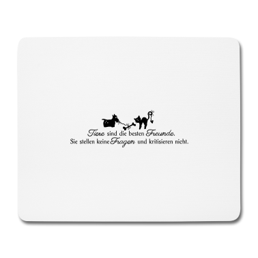 Beste Freunde Geschenke Mousepad - Tiere die besten Freunde