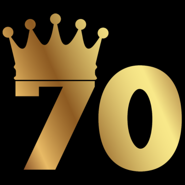 Motiv 70. Geburtstag: 70 mit Krone