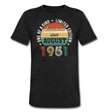 70 Geburtstag Geschenk T-Shirt - Awesome since August 1951 Geburtstag