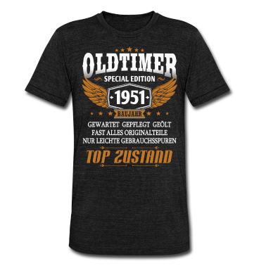 70 Geburtstag Geschenk T-Shirt - Oldtimer Baujahr 1951 geboren Geburtstag Spruch