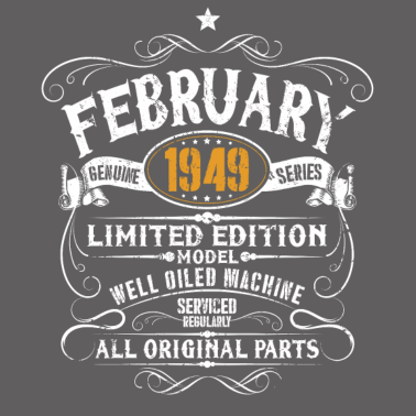 Motiv Februar 1949 - 70. Geburtstag Vintage Geschenk