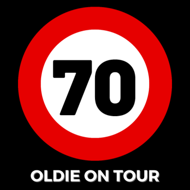 Motiv 70 Geburtstag Oldie Verkehrschild