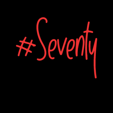 Motiv 70 Geburtstag Font Seventy Geschenk Text