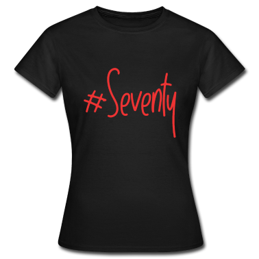 70 Geburtstag Geschenk T-Shirt - 70 Geburtstag Font Seventy Geschenk Text